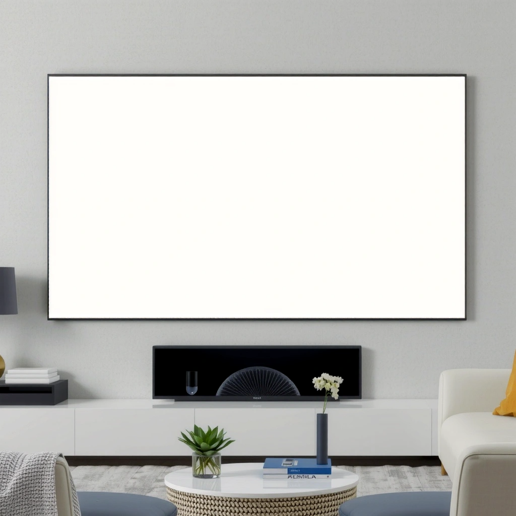 White Projector Screen