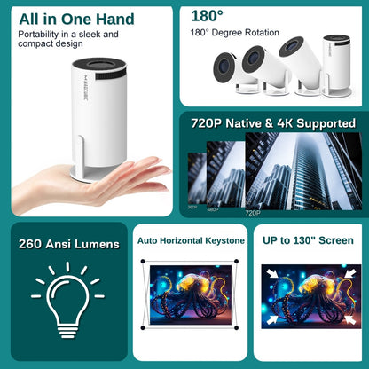 Magcubic™ Projector - Ultimate 720P Home Cinema Anywhere in HD